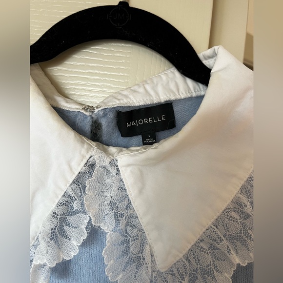 Gorgeous Majorelle Knit Collared Top - Picture 3 of 5